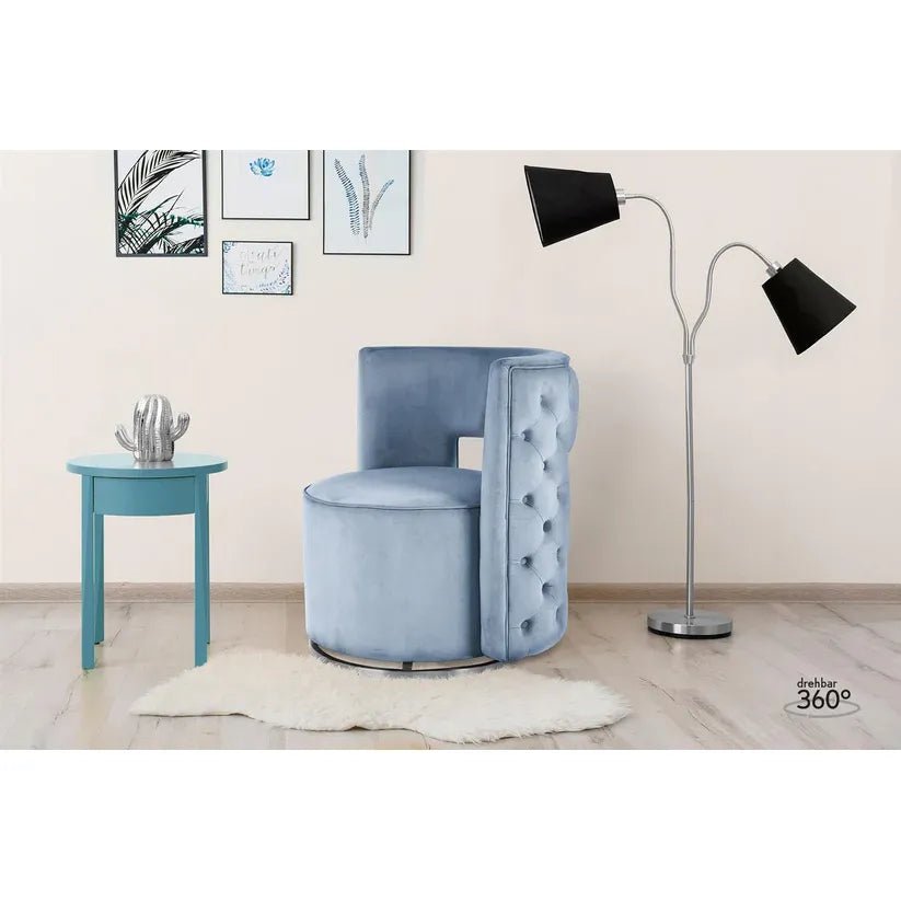 Sessel mit Samtbezug & stabilem Metallgestell – Beverly 125 | Kayoom - Esszett Luxury | Stilvolles Wohnen mit Charakter
