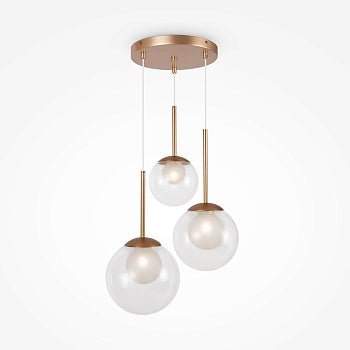 Pendelleuchte Goldfarbenes Metall Mattglas Cluster - Design – Basic Form | Maytoni - Esszett Luxury | Stilvolles Wohnen mit Charakter