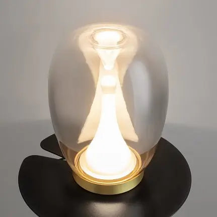 Table Lamp Double Glass Shade Opal Inner & Transparent/Gradient Outer Shade – Splash | Maytoni