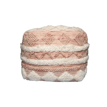 Hocker Wolle Handgefertigt Boho - Design Fransen & Quasten – Bohist 225 | Kayoom - Esszett Luxury | Stilvolles Wohnen mit Charakter
