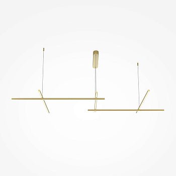 Pendelleuchte Metall mit Satin - Messing - Finish Modernes Design & Integrierte LED – Radiance | Maytoni - Esszett Luxury | Stilvolles Wohnen mit Charakter