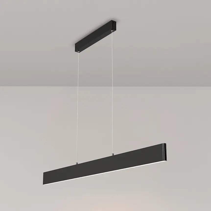 Pendelleuchte – Schwarzes Finish, Metallgehäuse, 30 W Leistung, 150 cm Höhe, Warmweiß - Step | Maytoni