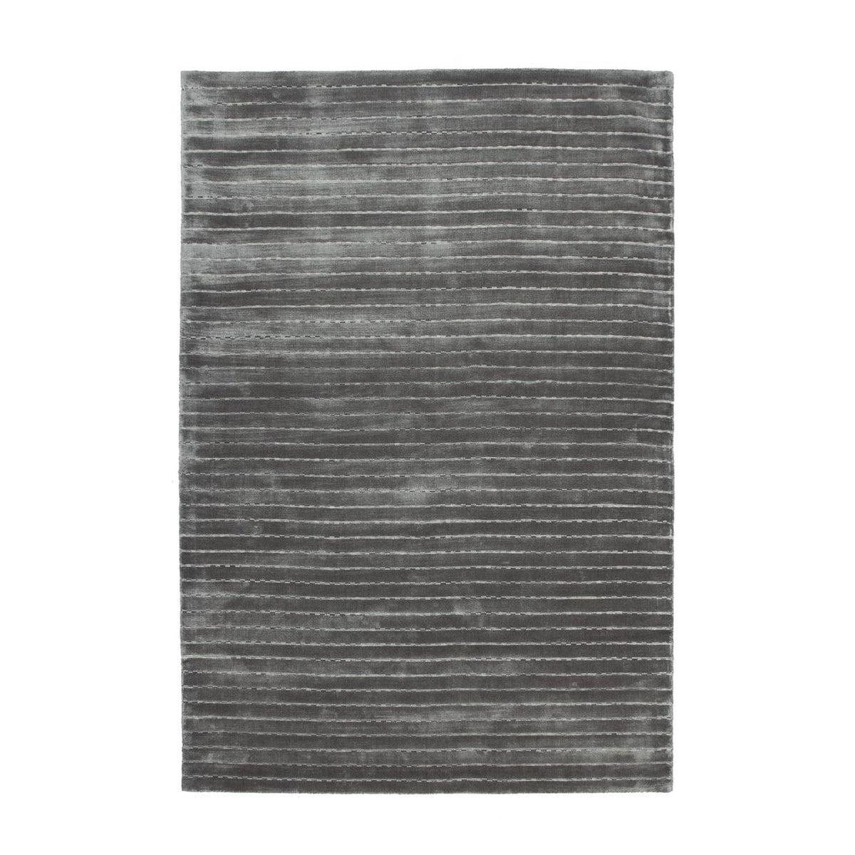 Teppich – Silber Multi Farbe, Flachflor, Streifen-Look, 150 cm - Prime 110 | Kayoom