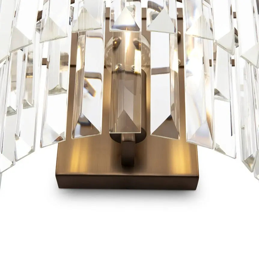 Wall light with crystal pendants and brass finish – Revero | Maytoni