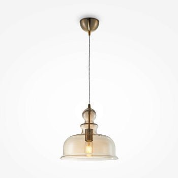 Pendelleuchte Bernsteinglas - Schirm, Bronze - Finish - P001PL - 01BZ | Maytoni - Esszett Luxury | Stilvolles Wohnen mit Charakter