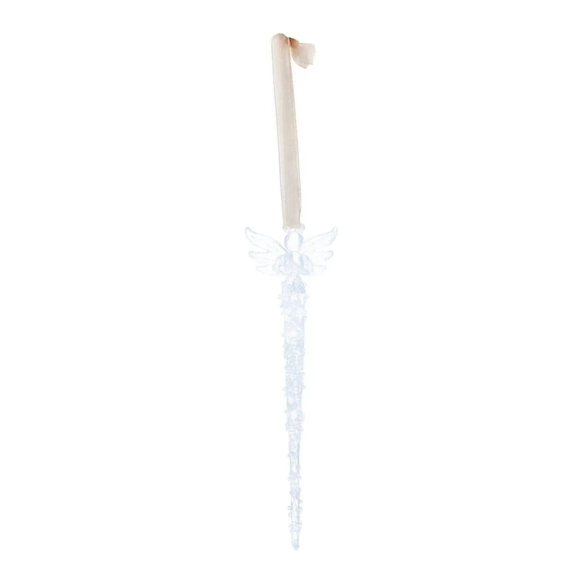 Christbaumschmuck – Klares Glas, Engelmotiv, Eiszapfenform - Crissye | PTMD