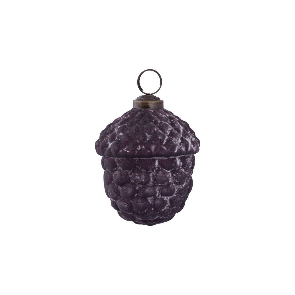 Christbaumschmuck - Jameela, Kugel in Eichelform 12.5 x 12.5 x 12.5 cm Purple von PTMD - Esszett Luxury | Stilvolles Wohnen mit Charakter