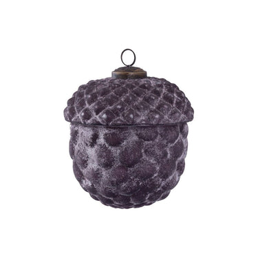 Christbaumschmuck - Jameela, Kugel in Eichelform 12.5 x 12.5 x 12.5 cm Purple von PTMD - Esszett Luxury | Stilvolles Wohnen mit Charakter