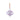 Christbaumschmuck - Kaly Purple, Kugel in Tropfenform 8.0 x 8.0 x 10.0 cm von PTMD - Esszett Luxury | Stilvolles Wohnen mit Charakter