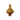Christbaumschmuck - Rickon Gold, runde Kugel mit abgesetzter Spitze 20.0 x 20.0 x 30.0 cm von PTMD - Esszett Luxury | Stilvolles Wohnen mit Charakter