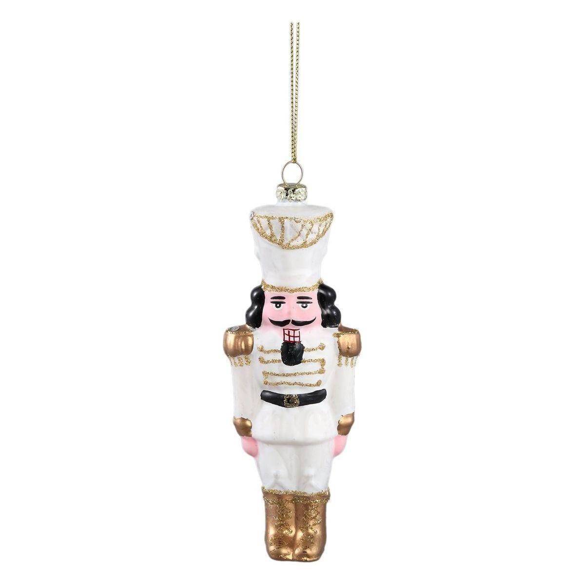 Christbaumschmuck - Sabia White als Nussknacker 5.0 x 3.5 x 13.5 cm von PTMD - Esszett Luxury | Stilvolles Wohnen mit Charakter