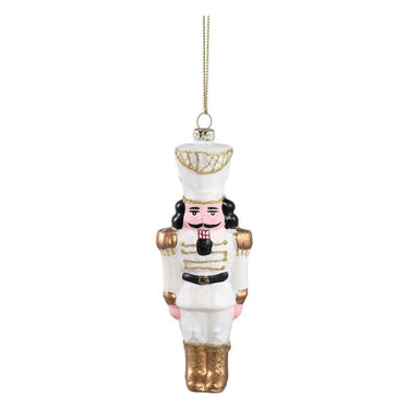 Christbaumschmuck - Sabia White als Nussknacker 5.0 x 3.5 x 13.5 cm von PTMD - Esszett Luxury | Stilvolles Wohnen mit Charakter