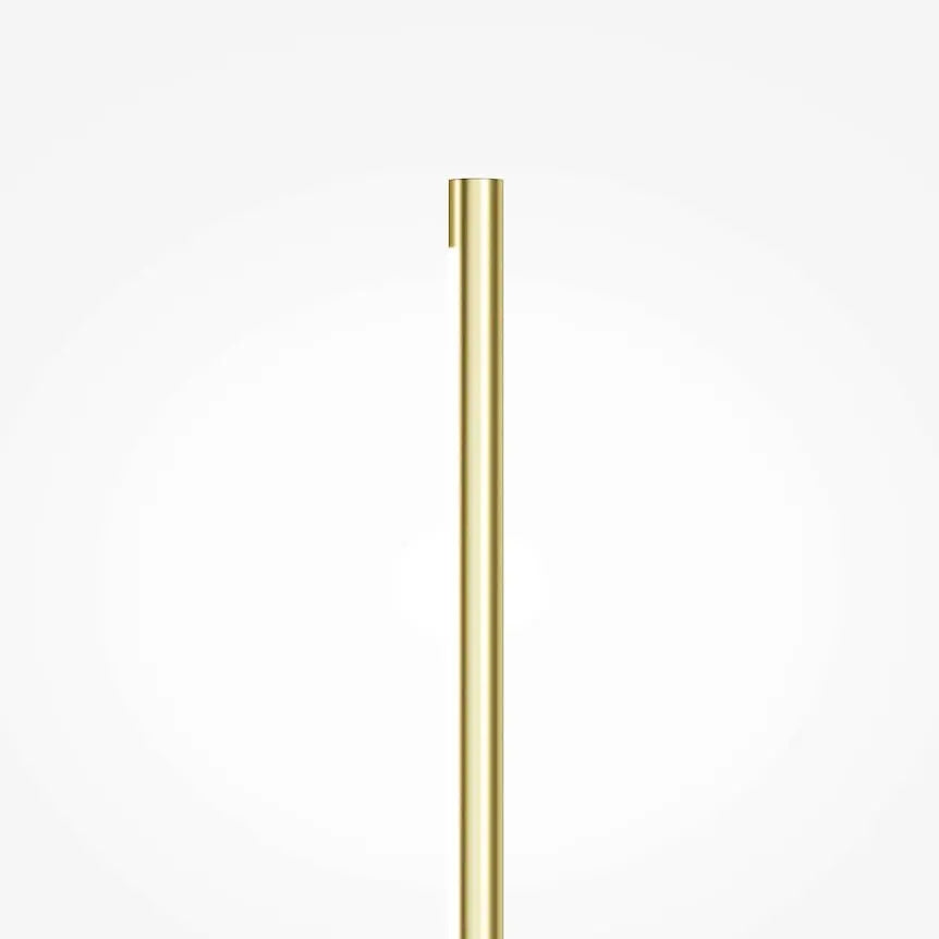 Wall lamp Satin brass, metal base, white silicone-metal tube shade, integrated 5W LED 3000K – Renaissance | Maytoni
