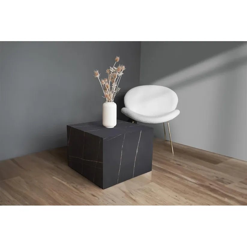 Tisch MDF - Gestell quaderförmige Ablagefläche handgefertigt – Cuboid 125 | Kayoom - Esszett Luxury | Stilvolles Wohnen mit Charakter