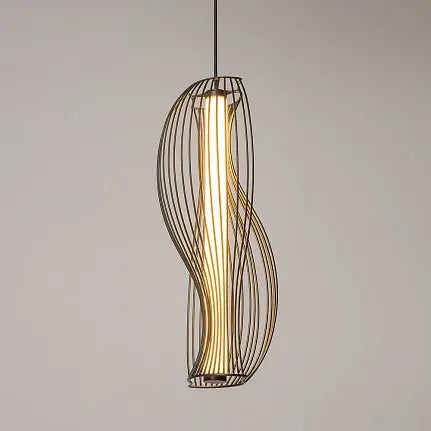 Pendant Light Black Metal Acrylic Elements Modern Linear Design – Shadows of the Past | Maytoni