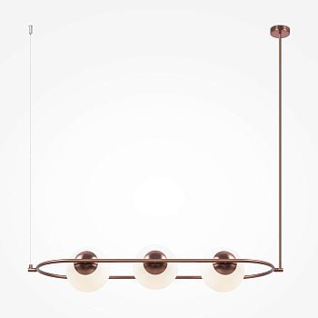 Pendelleuchte mit Mattglas - Kugeln und Messing - Finish im modernen Design – Erich | Maytoni - Esszett Luxury | Stilvolles Wohnen mit Charakter