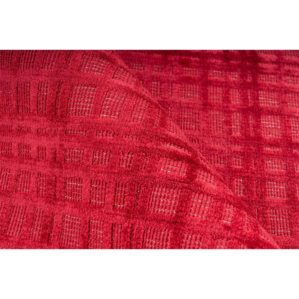 Teppich – Viskose Oberfläche, 3D Effekt, Kirschrot, 160 x 230 cm - Karma 125 | Kayoom