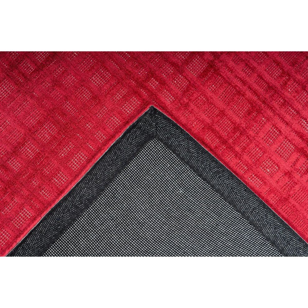 Teppich – Viskose Oberfläche, 3D Effekt, Kirschrot, 160 x 230 cm - Karma 125 | Kayoom