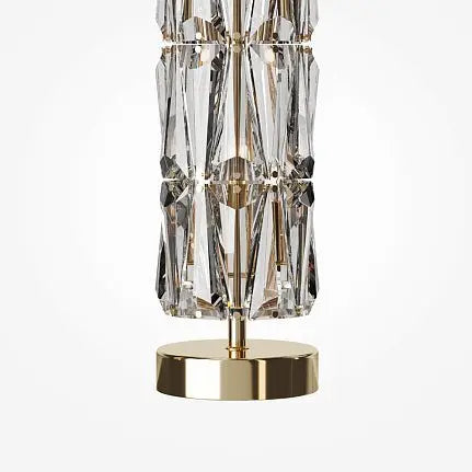 Table Lamp Gold Metal Frame Crystal Diffuser & Modern Design – Puntes | Maytoni