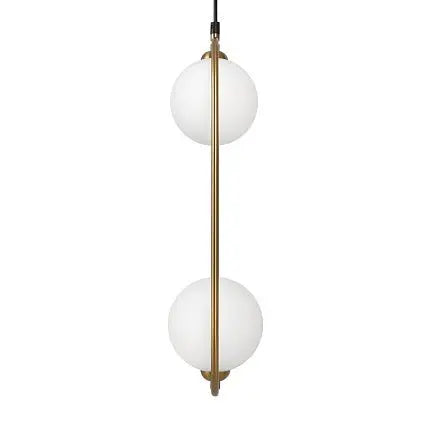 Modern Design Pendant Lamp with Opal Glass Diffusers and Brass Finish – Ring | Maytoni