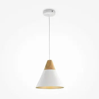 Pendelleuchte – Weißes Metall, Konisches Design, 22 cm Schirm - Bicones | Maytoni