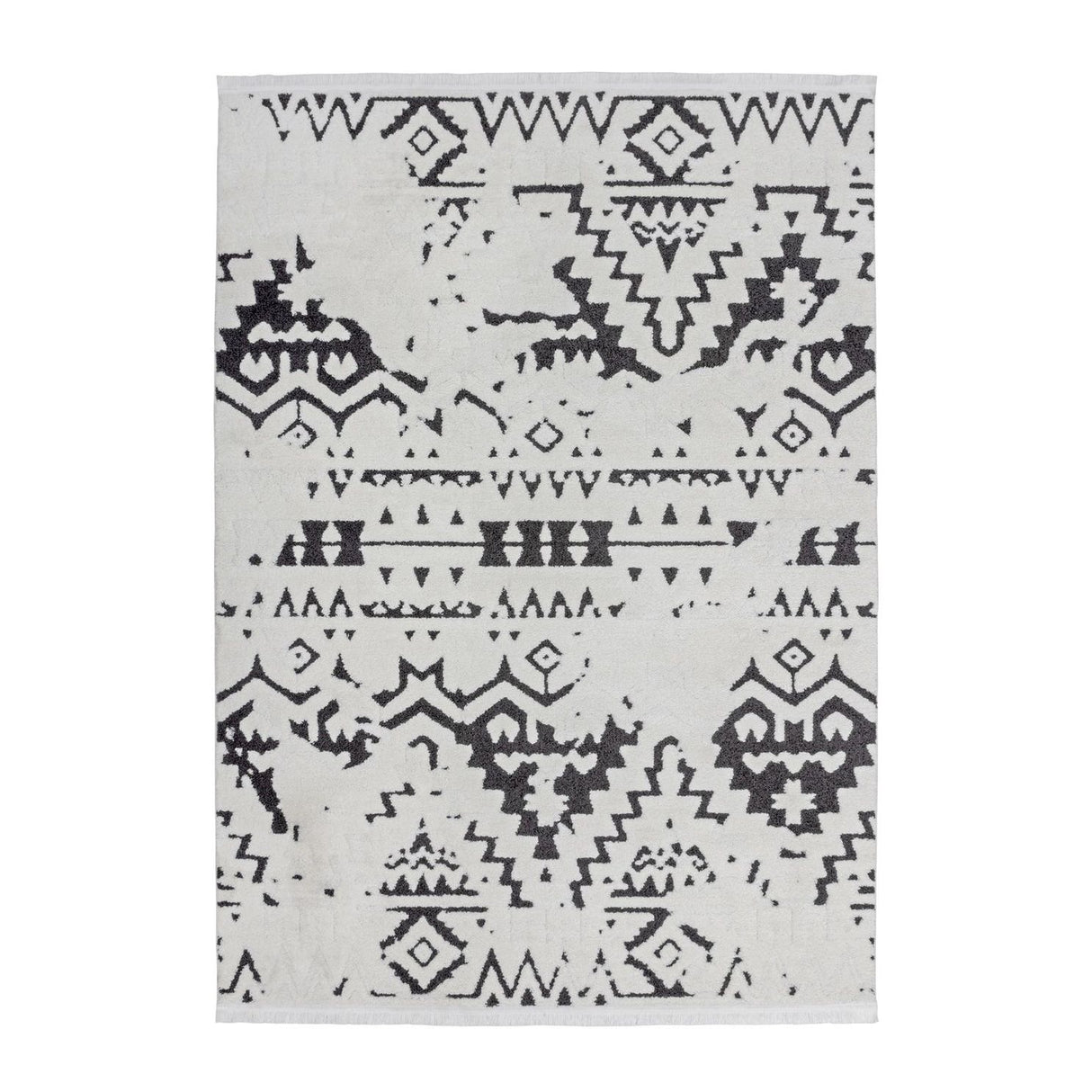 Low-Pile Rug Soft Polyester & Ethnic Pattern ‐ Agadir 110 | Kayoom