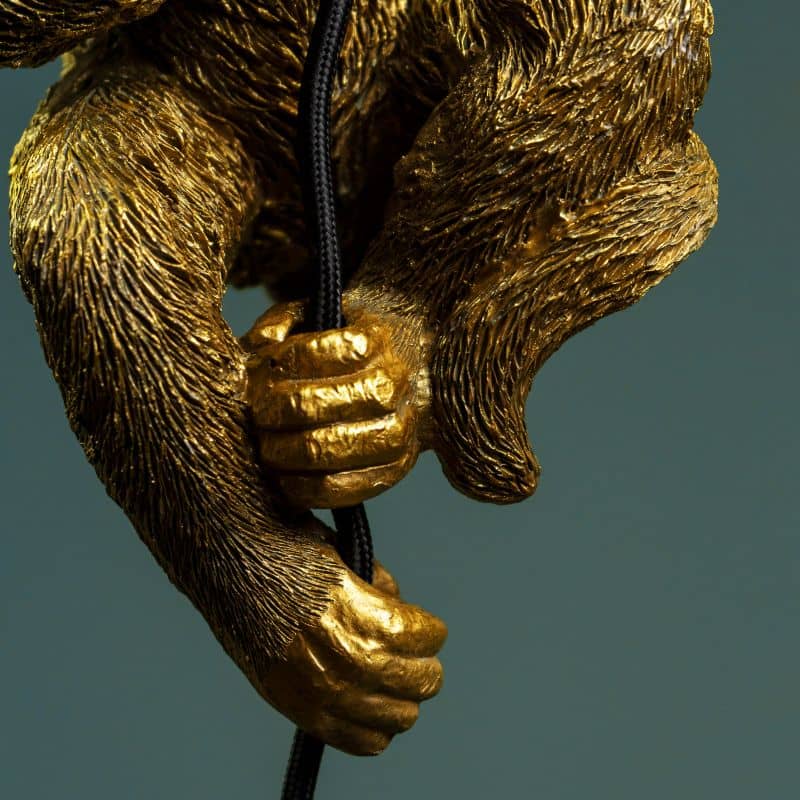 Ceiling Light – Sculptural Design, Playful Animal Motif, Polyresin Construction, Antique Gold Finish – Chip | WERNS