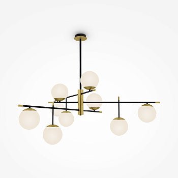 Pendelleuchte mit 9 E14 - Fassungen und Gold - Finish im klassischen Design – Nostalgia | Maytoni - Esszett Luxury | Stilvolles Wohnen mit Charakter