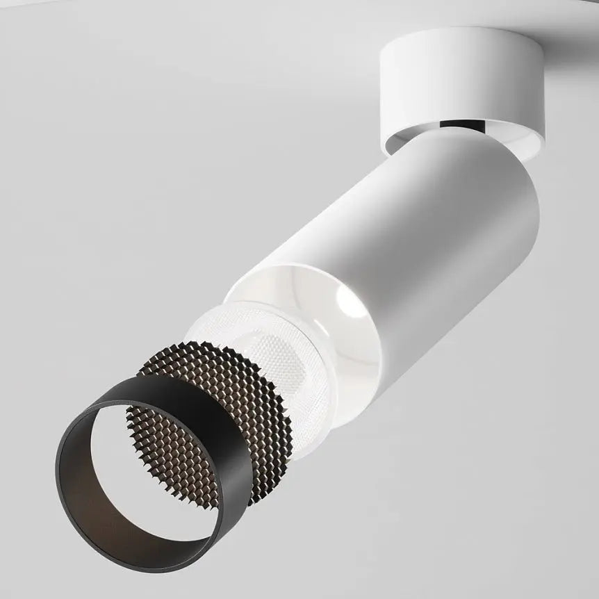 Deckenleuchte – Weißes Aluminium, 12 W LED, Neutralweiß, 16 cm Höhe - Focus | Maytoni