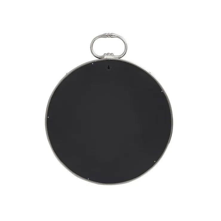 Wandspiegel – Runde Form, Modernes Design, Silber Schwarz - Eleganca 425 | Kayoom
