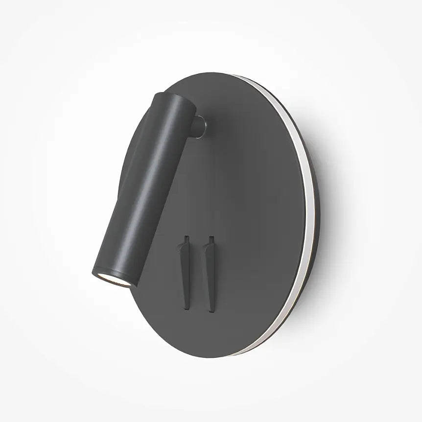 Wandleuchte – Schwarzes Aluminium, IP20 Schutz, Warmweiß, 14 cm Höhe - Ios 176 | Maytoni