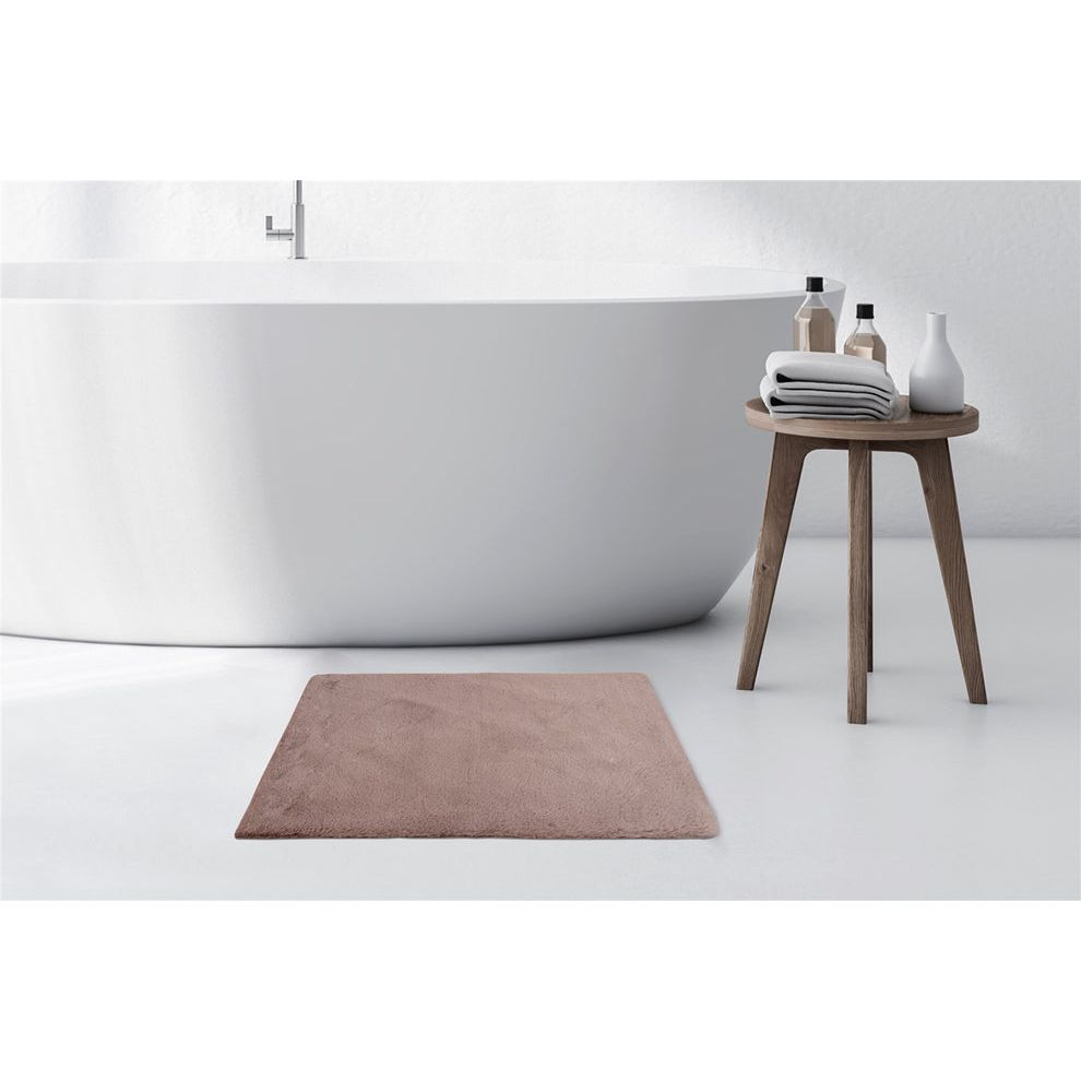 Badematte – Weiches Garn, Flauschige Oberfläche, Rosa Farbton, 65 x 100cm - Rabbit 525 | Kayoom