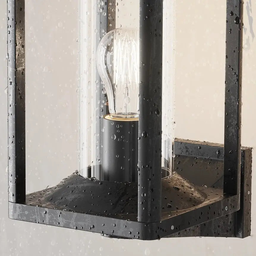 Wall light with graphite aluminum body and clear acrylic diffuser – Cell | Maytoni