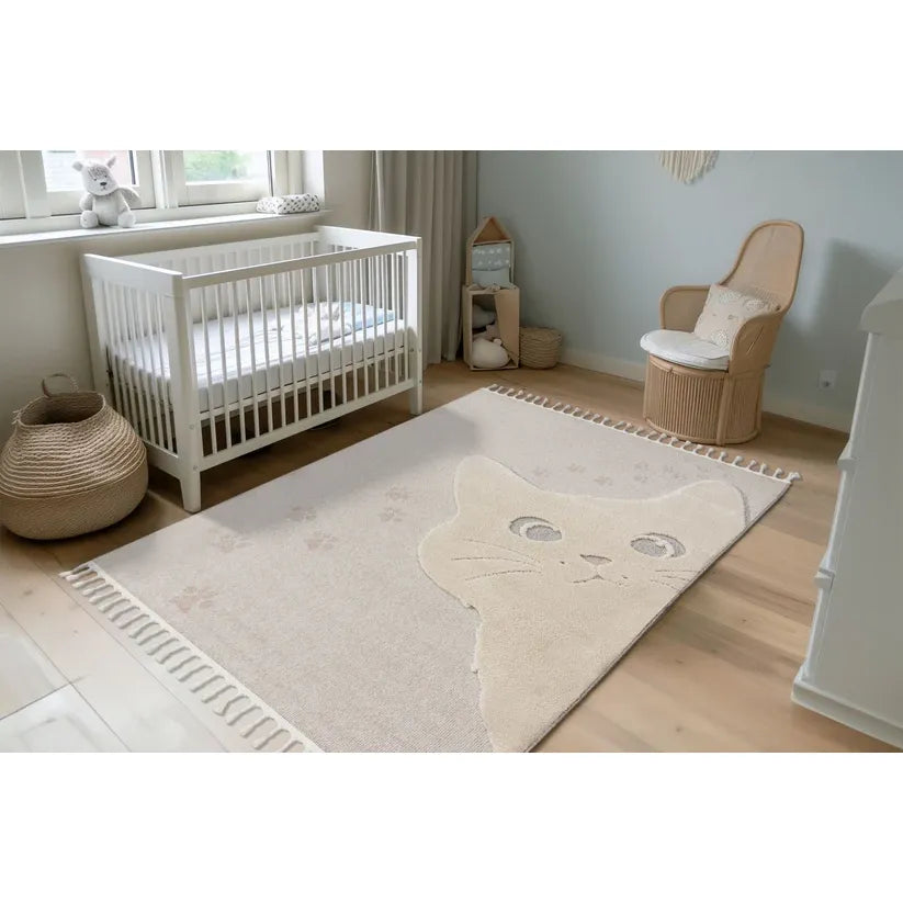 Teppich – Polypropylen Flor, Kindermotiv, Taupe Design, 120 x 170 cm - Modena 421 | Kayoom