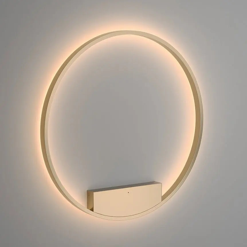 Wall lamp with gold-colored aluminum ring and white silicone diffuser – Rim | Maytoni