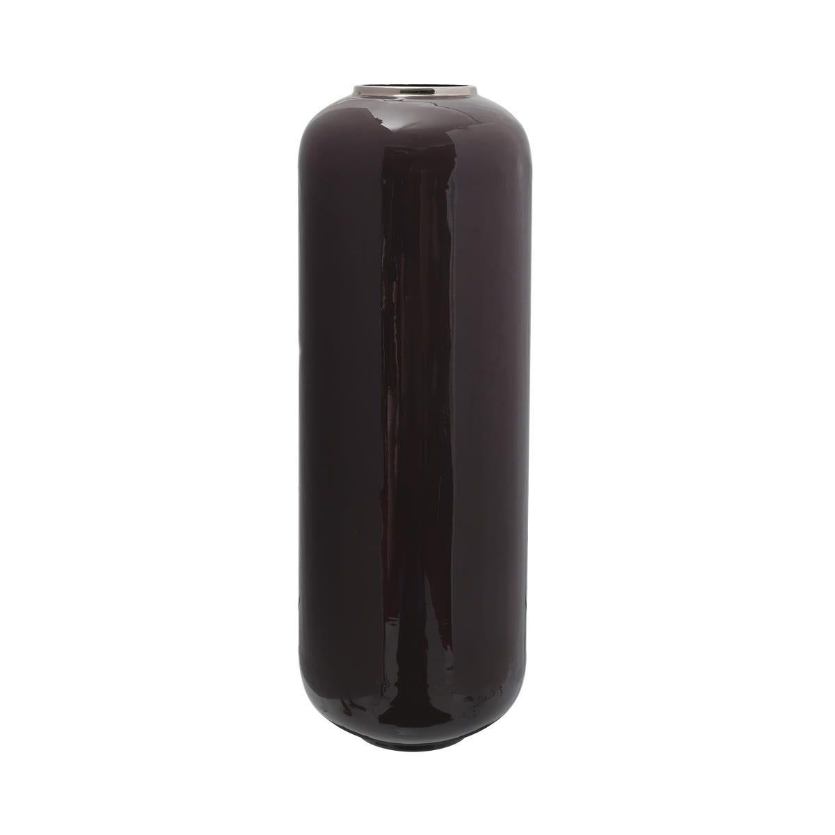 Vase im Art - Deco - Stil mit goldener Struktur beerenfarbener Oberfläche und eleganter Form – Art Deco 195 | Kayoom - Esszett Luxury | Stilvolles Wohnen mit Charakter