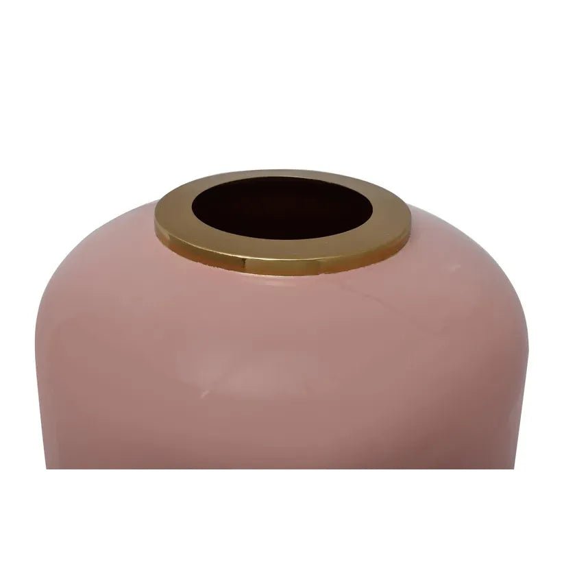 Vase im Art - Deco - Stil mit goldener Struktur beerenfarbener Oberfläche und eleganter Form – Art Deco 205 | Kayoom - Esszett Luxury | Stilvolles Wohnen mit Charakter