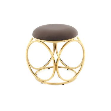 Hocker Samtbezug Edelstahlgestell in Roségold Drehfunktion Stauraum – Whitney 325 | Kayoom - Esszett Luxury | Stilvolles Wohnen mit Charakter