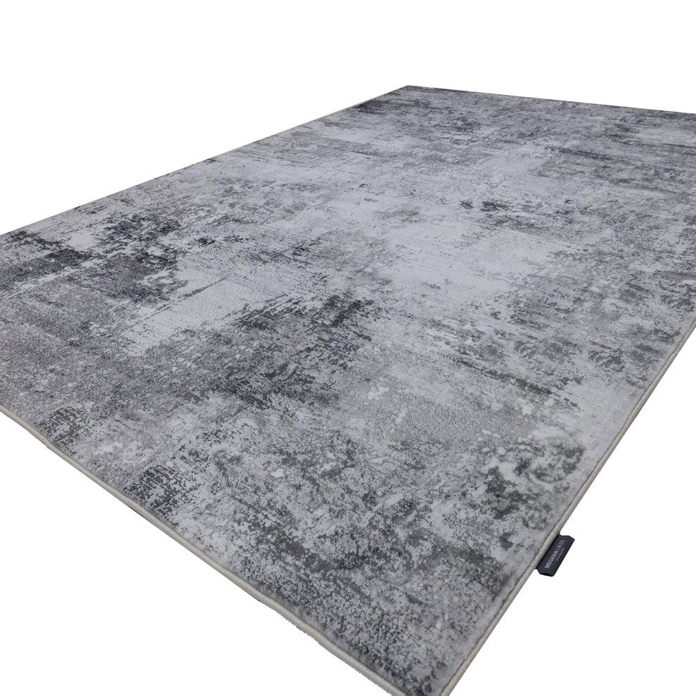 Rug Low Pile 9 mm Easy Care Grey – Elegantica 330 | Kayoom