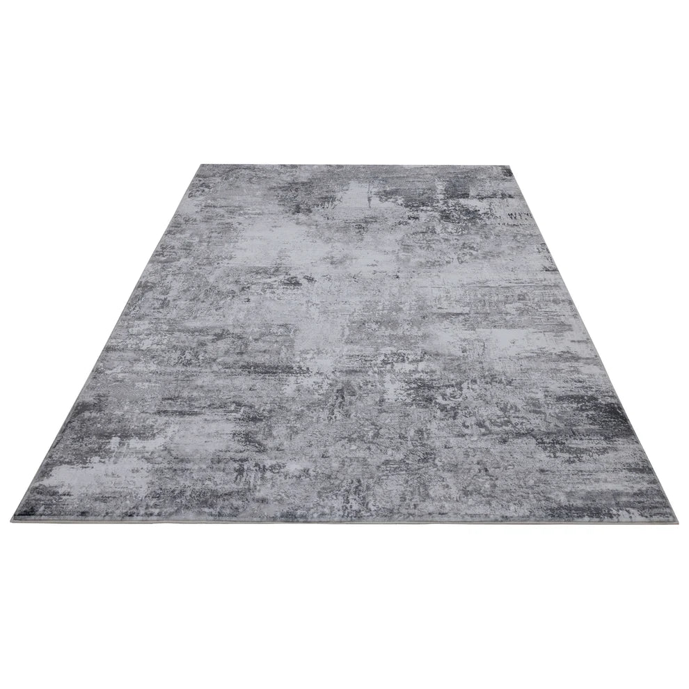 Rug Low Pile 9 mm Easy Care Grey – Elegantica 330 | Kayoom