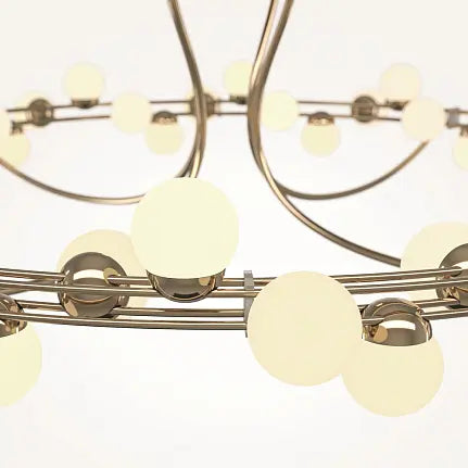 Deckenleuchte – Gold Finish, Edelstahlgehäuse, 72 W Leistung, 25 cm Höhe, 360° Licht - Tessara | Maytoni