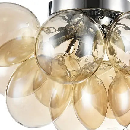 Deckenleuchte – Goldenes Metall, Runde Glasschirme, 4-flammig - Balbo | Maytoni