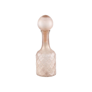 Glasvase - Cianna Brown 12.5 x 12.5 x 37.0 cm Matt von PTMD - Esszett Luxury | Stilvolles Wohnen mit Charakter