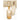 Glasvase - Cianna Brown 12.5 x 12.5 x 43.0 cm Glanz von PTMD - Esszett Luxury | Stilvolles Wohnen mit Charakter