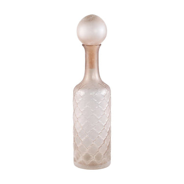Glasvase - Cianna Brown 12.5 x 12.5 x 50.0 cm Matt von PTMD - Esszett Luxury | Stilvolles Wohnen mit Charakter