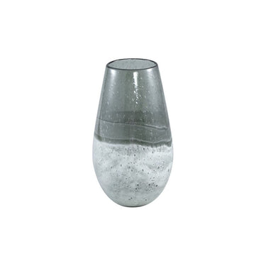 Glasvase - Mist Grey Hoch (16 x 28 cm) von PTMD - Esszett Luxury | Stilvolles Wohnen mit Charakter