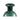 Glasvase - Nory Green 27.5 x 27.5 x 43.0 cm von PTMD - Esszett Luxury | Stilvolles Wohnen mit Charakter