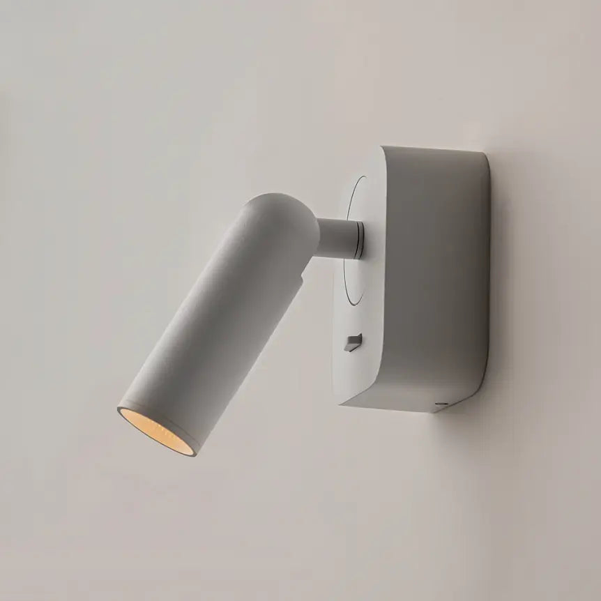Wandleuchte – Weißes Metall und Aluminium, 3 W Leistung, Rechteckige Basis, 8,5 cm Höhe - Mirax | Maytoni