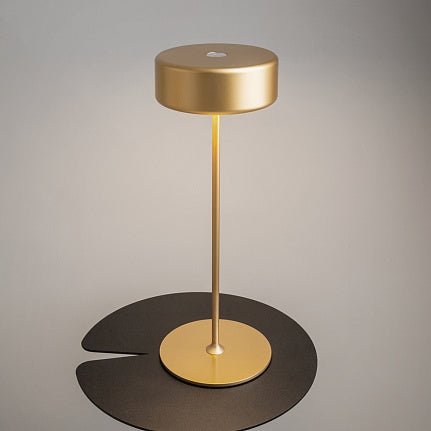 Tischleuchte Glasfuß Goldener Kopf & Touch - Dimmer – AI Collaboration | Maytoni - Esszett Luxury | Stilvolles Wohnen mit Charakter