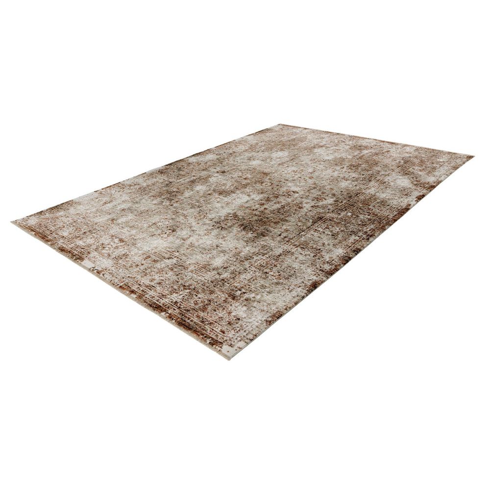 Peach Short Pile Polyester Rug – Amora 263 | Kayoom